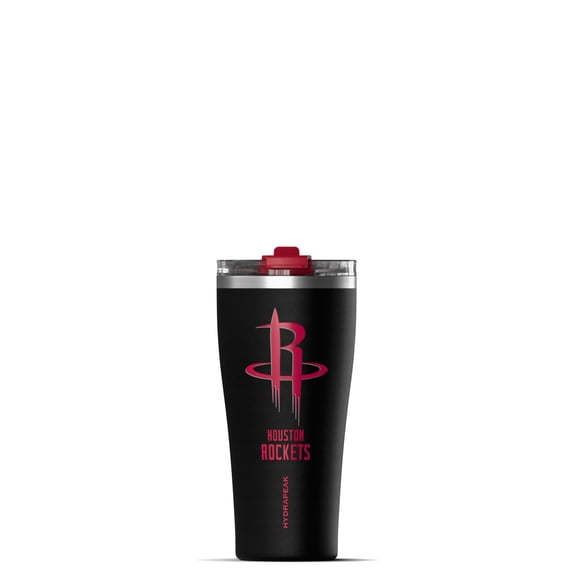 Hydrapeak Officially Licensed NBA Houston Rockets Tumbler 30 oz Stainless Steel Water Bottle, Straw & Sip Lid, Vacuum Insulated, Spill-Proof, Cup Holder Friendly, Keeps Drinks Cold 30 Hours