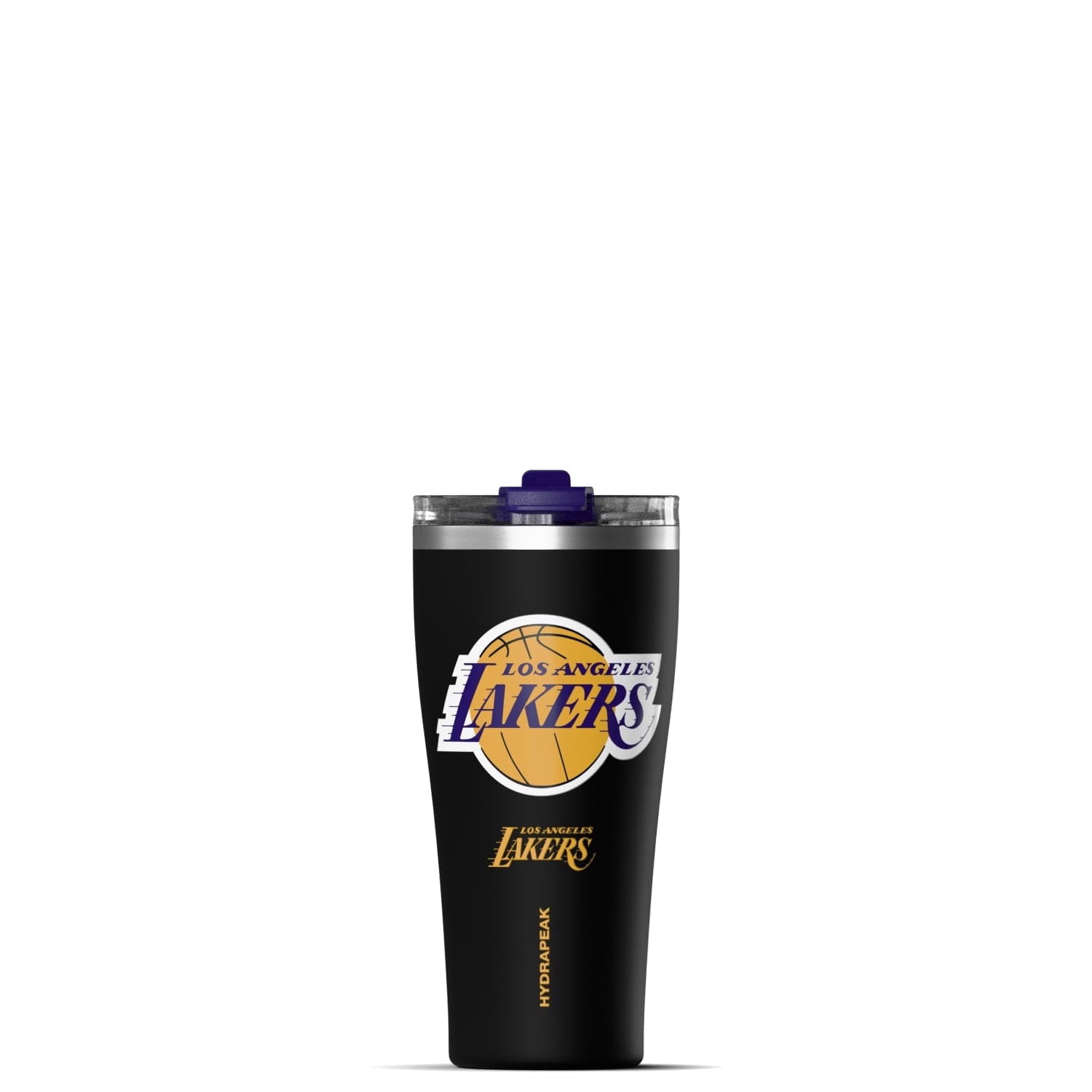 Hydrapeak Officially Licensed NBA Los Angeles Lakers Tumbler 30 oz Stainless Steel Water Bottle, Straw & Sip Lid, Vacuum Insulated, Spill-Proof, Cup Holder Friendly, Keeps Drinks Cold 30 Hours