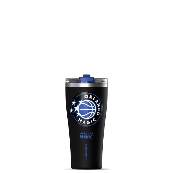 Hydrapeak Officially Licensed NBA Orlando Magic Tumbler 30 oz Stainless Steel Water Bottle, Straw & Sip Lid, Vacuum Insulated, Spill-Proof, Cup Holder Friendly, Keeps Drinks Cold 30 Hours