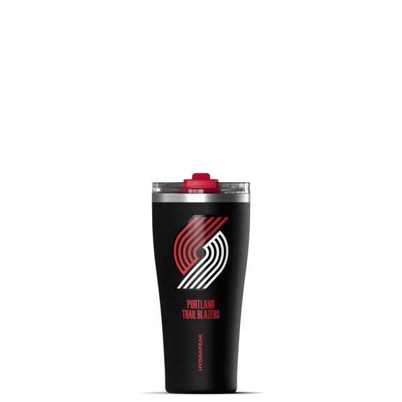 Hydrapeak Officially Licensed NBA Portland Trail Blazers Tumbler 30 oz Stainless Steel Water Bottle, Straw & Sip Lid, Vacuum Insulated, Spill-Proof, Cup Holder Friendly, Keeps Drinks Cold 30 Hours