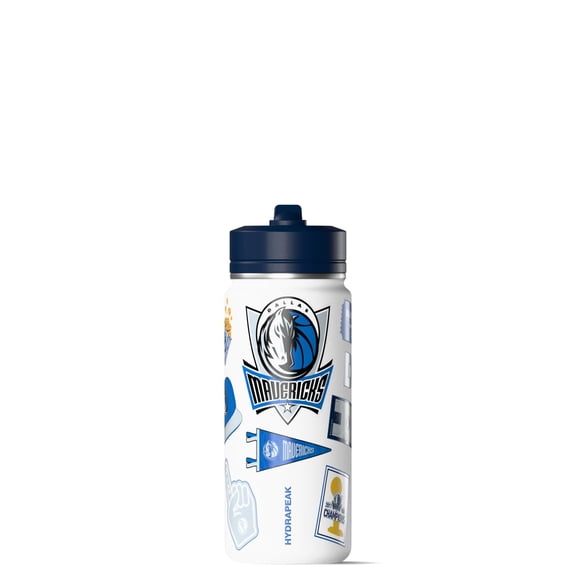 Hydrapeak x NBA Officially Licensed Dallas Mavericks 20 oz Active Water Bottle with Chug Lid and Handle Reusable Stainless Steel Double Wall Insulated Sports Gift