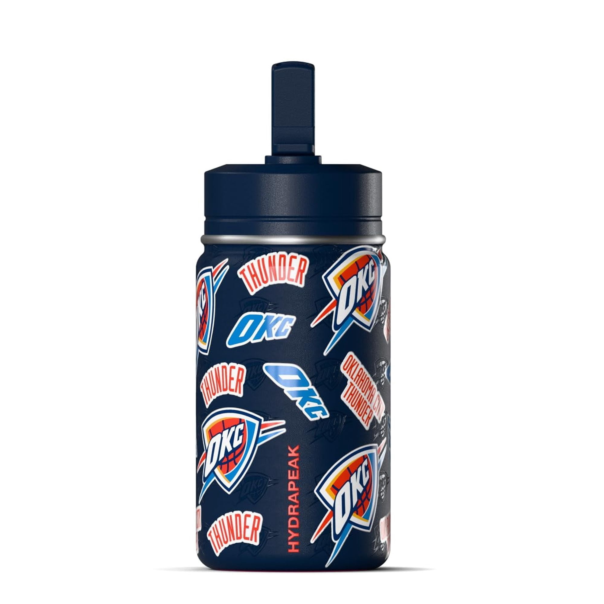 Hydrapeak x NBA Officially Licensed Philadelphia 76ers 14oz Mini Kids Water Bottle with Straw Lid and Handle Reusable Stainless Steel Double Wall Insulated Spill Proof Sports Gift for Boys Girls