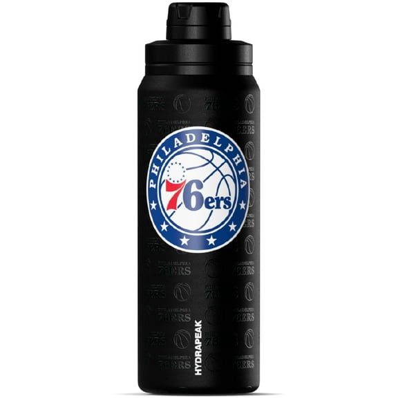 Hydrapeak x NBA Officially Licensed Philadelphia 76ers 26 oz Active Water Bottle with Chug Lid and Handle Reusable Stainless Steel Double Wall Insulated Sports Gift