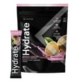 thumbnail image 1 of Hydrate Electrolyte Drink Mix | Pink Lemonade Flavor | NSF Certified | Electrolytes, Vitamin C, Magnesium, Zinc, Potassium | Used by Athletes & US Military | Boost Performance | 15 Packs, 1 of 8