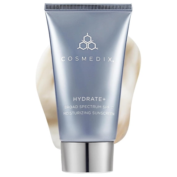 Hydrate + Moisturizing Sunscreen SPF 17 by CosMedix for Unisex - 2 oz Sunscreen