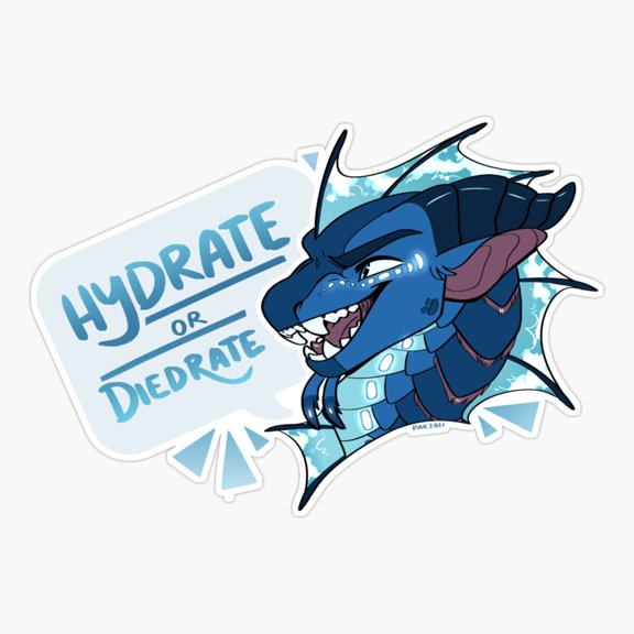 Hydrate Or Diedrate Quote Sticker