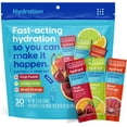 Hydrate Variety 30 Stick Packs, Electrolyte Powder Rapid Hydration Mix