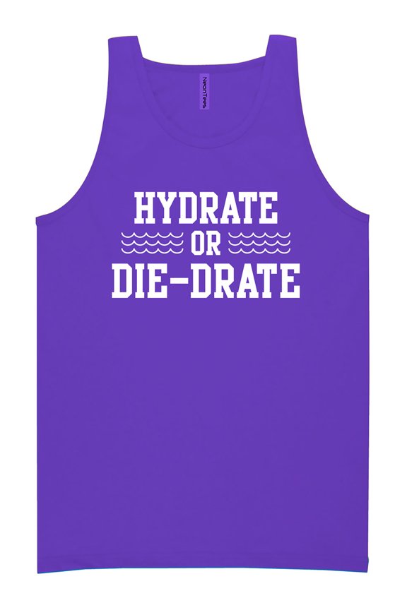 Hydrate or Die-Drate Neon Tank Top