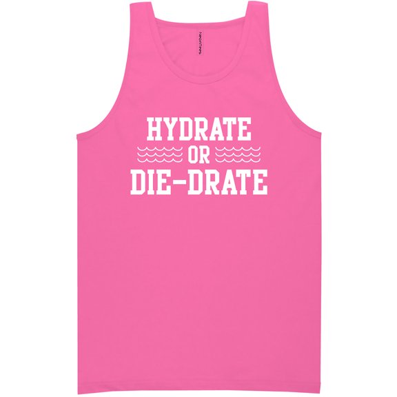 Hydrate or Die-Drate Neon Tank Top
