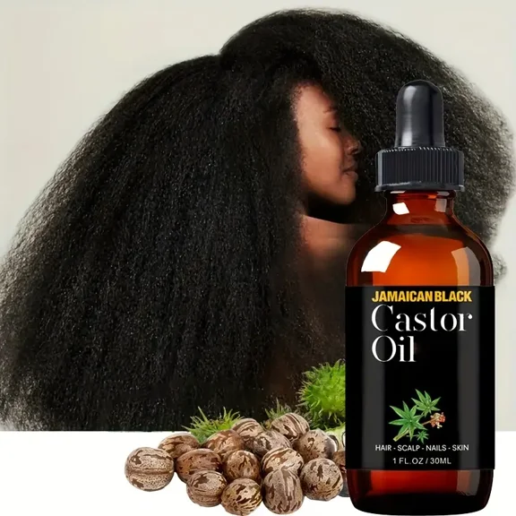 [Hydrating Body & Hair Oil] 1pcs Jamaican Black Castor Oil, Natural Moisturizer Castor Oil Cold Pressed Bottles, Hair Care, Eyebrow Care, Nails Care, Skin Care, Nourishes And Hydrates Hair
