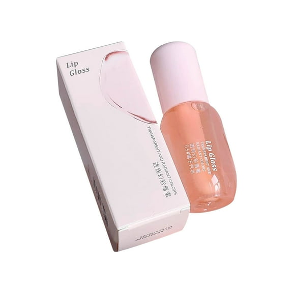 Hydrating Clear Lip Oil Set, Big Brush Lip Gloss Oil Jelly Honey Lip Gloss Long Lasting Moisturising Lip Balm Plumping Lip Gloss, Clear Lip Gloss Flavoring Oil Long Lasting Nourishing for Women Girls