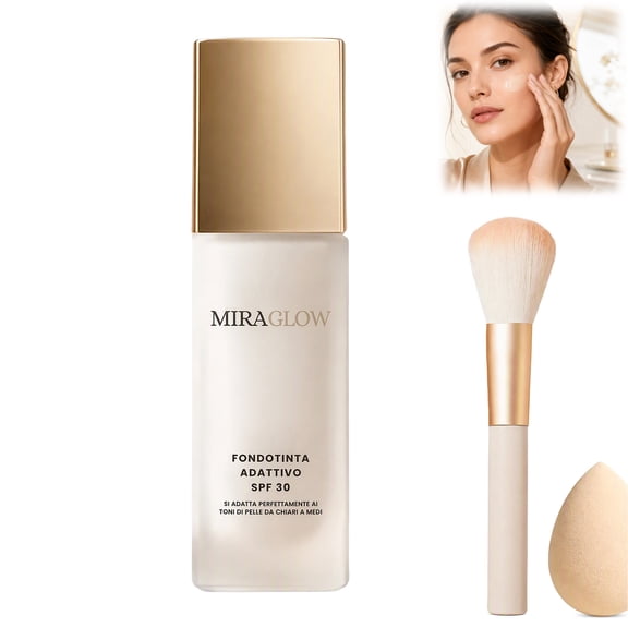 Hydrating Color Changing Foundation for Mature Skin, Lightweight Self-Adjusting Liquid Makeup, Natural Flawless Coverage for Fair to Medium Tones 30ml.(1Pcs)