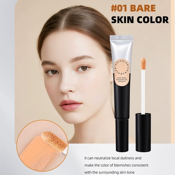 Hydrating Concealer Covers Spots and Dark Circles Long Lasting Full Coverage Lightweight Face Makeup for Women Natural Look Under Eye Contouring - 20g