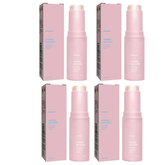 Hydrating Eye Balm Stick, Rosehip Eye Cream for Dark Circles, Puffiness, and Fine Lines, Firming and Moisturizing Skincare