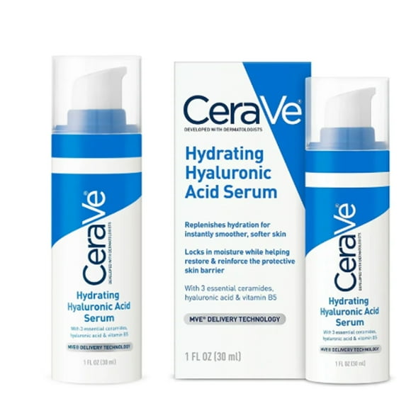 Hydrating Face Serum with Hyaluronic Acid, Vitamin B5, and Ceramides 1 fl oz