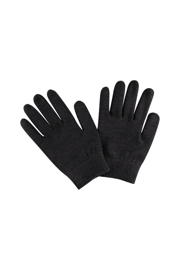 Hydrating Gloves, Gel Cotton Gloves, Overnight Moisturizer Gloves - Washable Reusable Stretchable, Nourishing Oils Rose Scent Hypoallergenic, Thickened Soft, for Hands Spa Sleeping Hand Care,Black