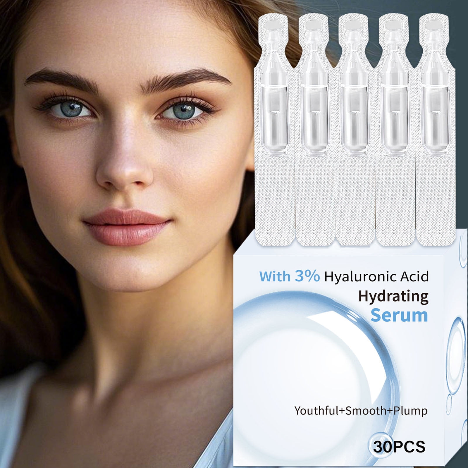 Hyaluronic Acid Face Serum Anti-Aging Shrink Pore Whitening Moisturizing Face Cream Dry Skin Care