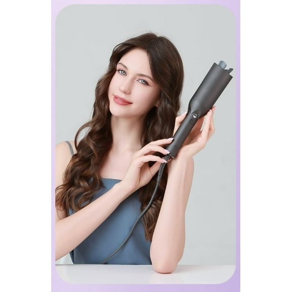 Hydrating Ionic Automatic Hair Curler, Auto-Rotating Curling Iron with 5 Temp Settings & Anti-Tangle Tech, Ceramic Hair Care Styler for Effortless, Frizz-Free Curls