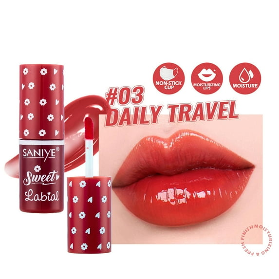 Hydrating Lip Oil, Plumping Lip Tint, Moisturizing Lip Gloss Transparent Lip Balm Care Stick, Nourishing Repairing Non-sticky, Soft Brush Applicator, Long-lasting Hydration and Lighten Lip Lines
