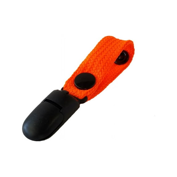 Hydration Backpack Drink Tube Lanyard Clip - Fluorescent Orange