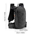 thumbnail image 1 of Hydration Backpack Hiking Cycling Hydration Backpack with Lightweight Breathable Design, Large Compartment for Water Bladder, Reflective Strips, Whistle for Riding Outdoor Sports, 1 of 7