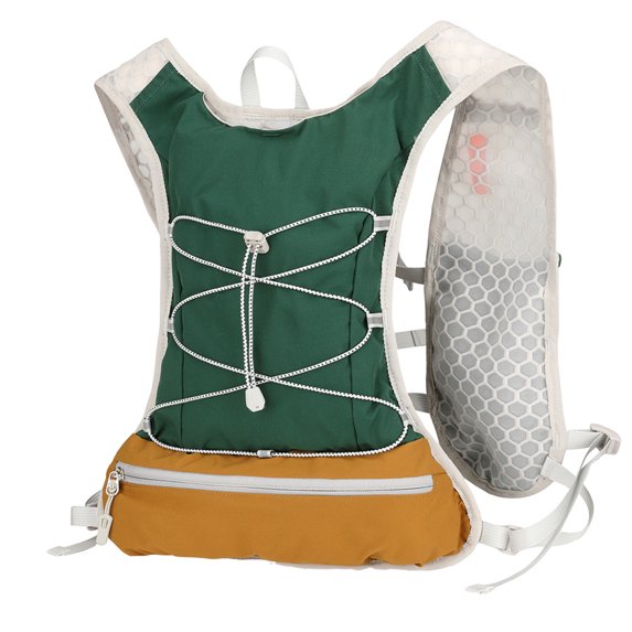 Hydration Backpack Large Capacity Ultralight Storage Knapsack Breathable Mountaineering Vest Bag Camping Sports Backpack (Retro Green)