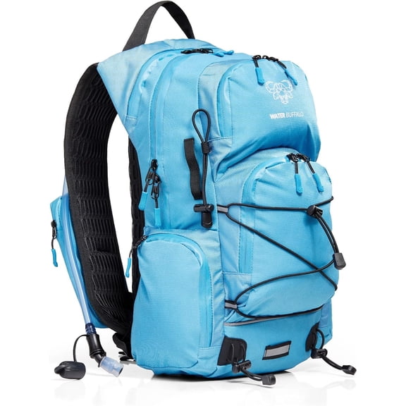 Hydration Backpack - Sherpa 22L Hiking Backpack with Water Bladder - Water Backpack for Hiking with Waterproof Zippers, Phone & Pole Holders