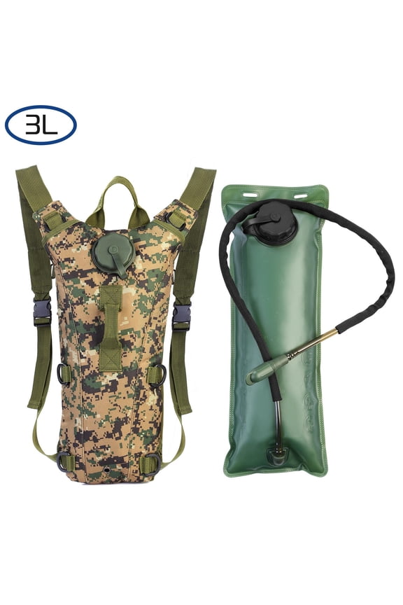 Hydration Bladder 3 Liter Water Backpack for Hiking Camping Outdoor Jungle