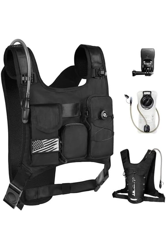 Hydration Backpack Vest Bag Lightweight Adjustable Pack with 2L Water Bladder Chest Bag for Hiking Cycling Hunting Climbing for Women and Men$$Sport & Recreation Other