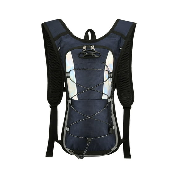 Hydration Backpack Water Backpack for Hiking Running Cycling Climbing with Padded Shoulder Straps Breathable System Adjustable Waist Reflective Trims Mesh Pocket Lightweight