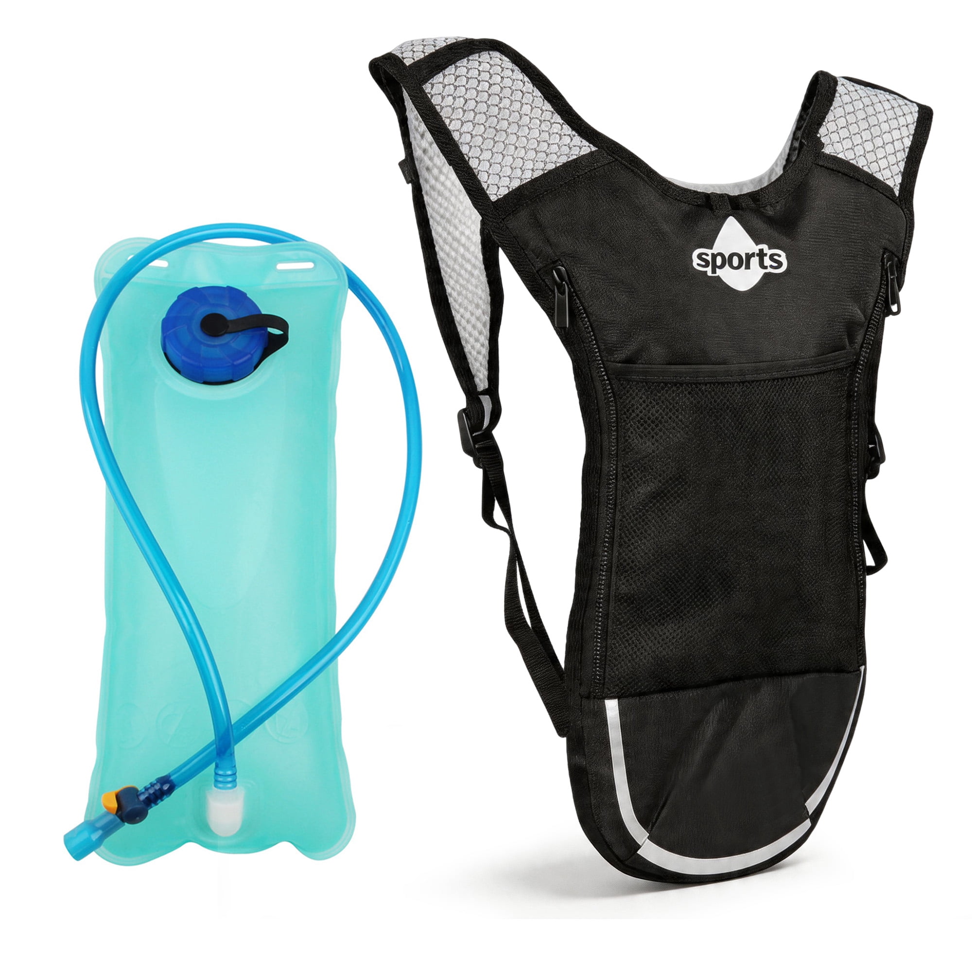 Hydration Backpack with 2L Water Bladder, Lightweight Water Reservoir Vest for Running, Hiking, Cycling, Camping