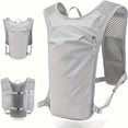 thumbnail image 1 of Hydration Backpack with Breathable Mesh and Adjustable Straps, Gray Running Vest Bag for Cycling, 1 of 11
