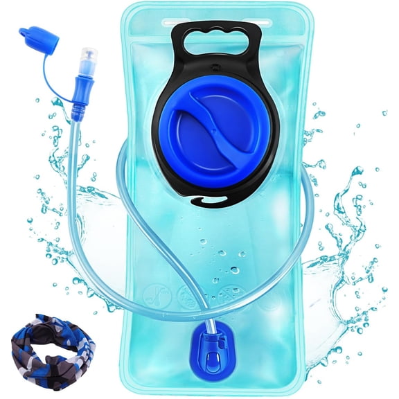Hydration Bladder, 1.5-2-3L Water Bladder for Hiking Backpack, BPA-Free Leak Proof Water Reservoir Storage Bag, Water Pouch Hydration Pack for Camping Cycling Running