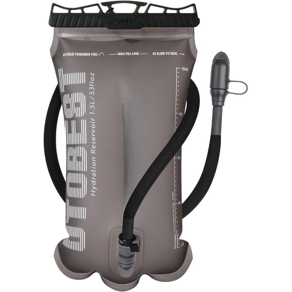 Hydration Bladder, TPU Water Bladder, Wide Opening, Leak-Proof, BPA Free