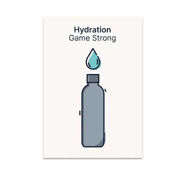 Hydration Game Strong - Fitness Enthusiast - 13x19 Poster Print