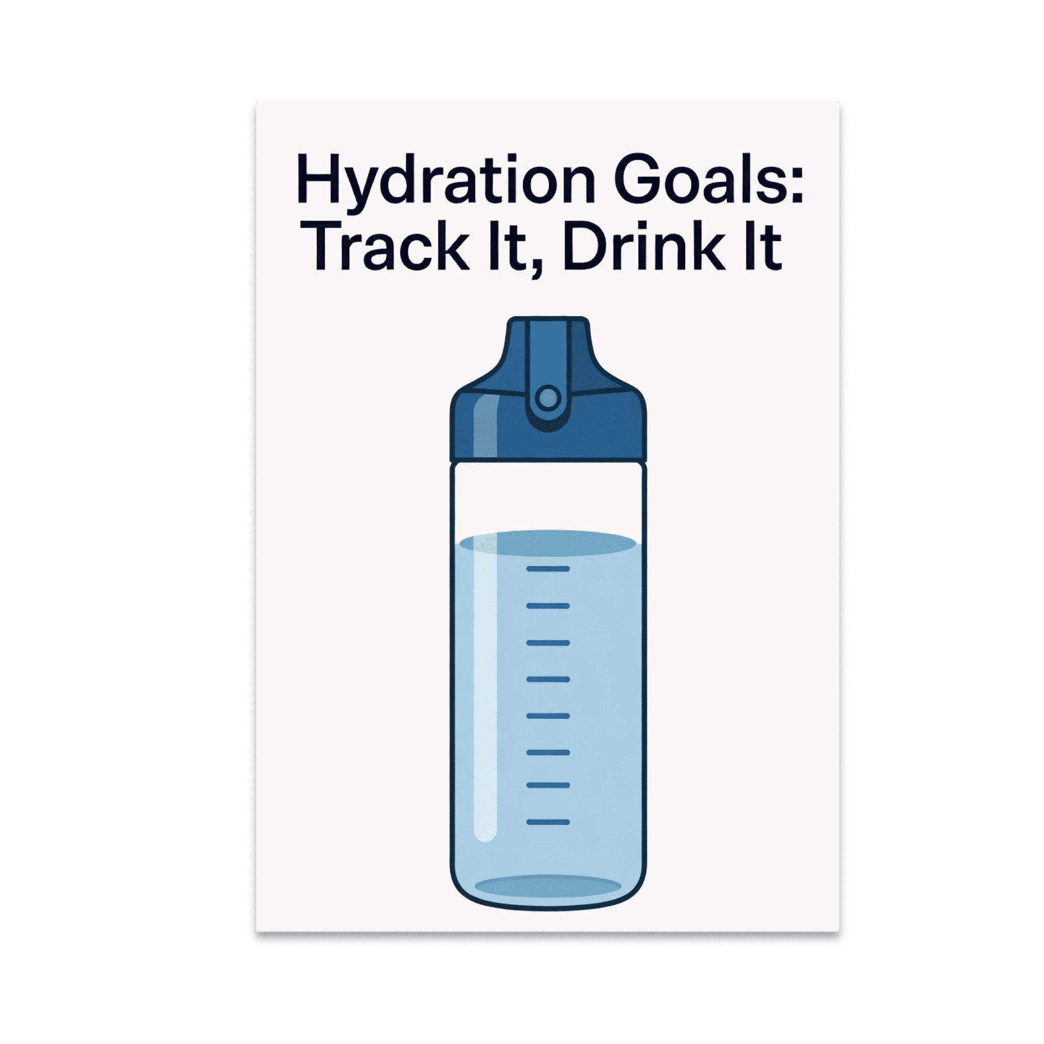 Hydration Goals: Track It, Drink It - Water Tracking Enthusiast - 13x19 ...