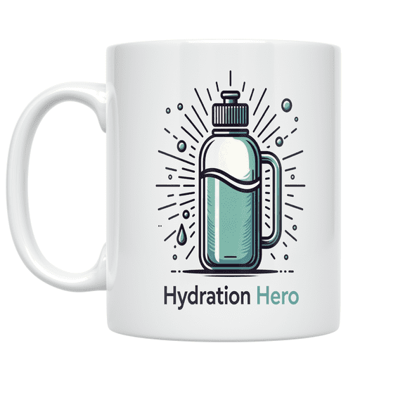 Hydration Hero - Water Lover - 11 oz Ceramic Coffee Mug