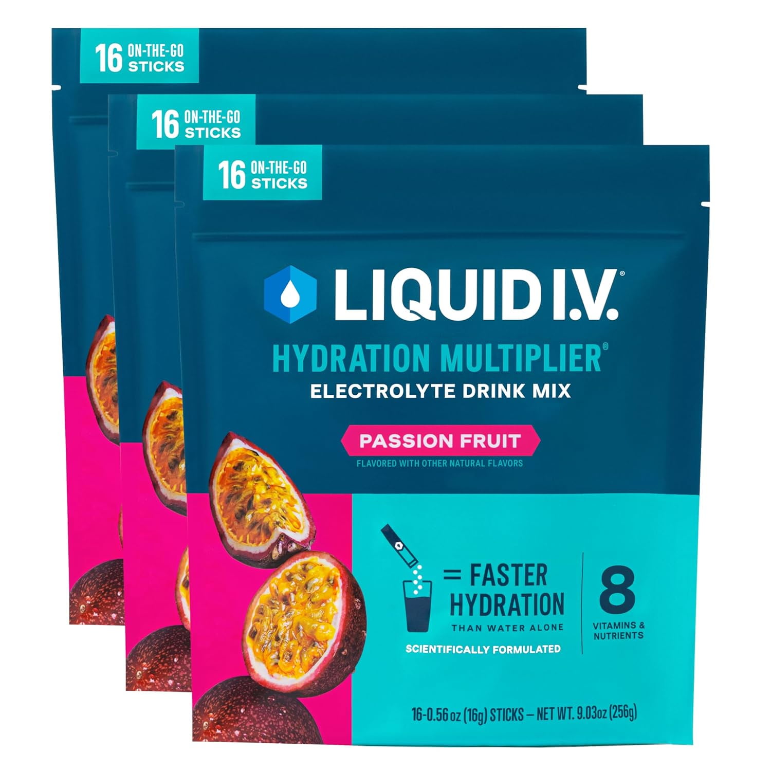 Hydration Multiplier® Passion Fruit Hydration Powder Packets