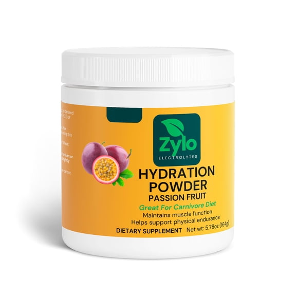 Hydration Powder (Passion Fruit) Sugar Free  5.78oz (164g) Zylo Electrolytes