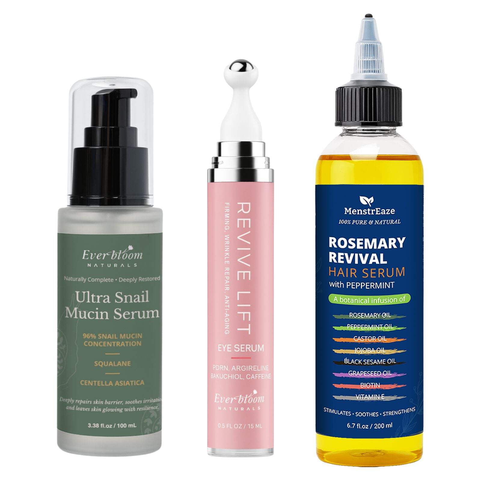 3-Piece Custom Glow Beauty Set – Build Your Own Gift Box with Face Care, Eye Serum  Hair Oil