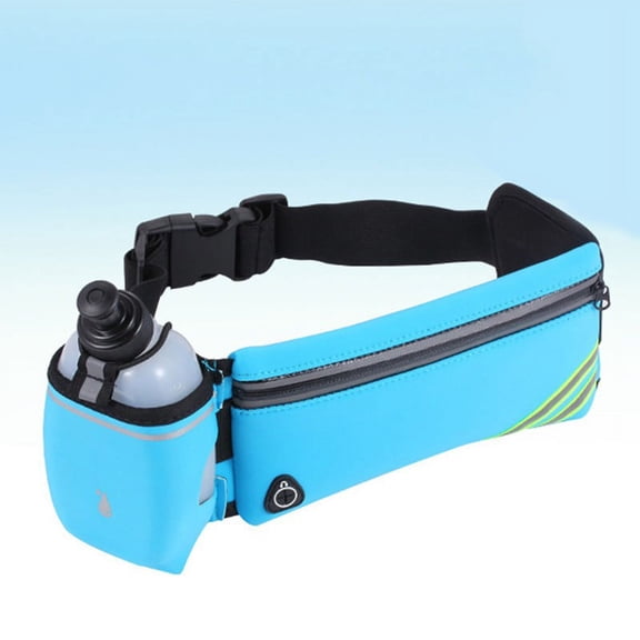 Hydration Running Belt Fanny Waist Pack Sports Fitness Bag + Water Bottles SET