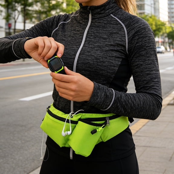 Hydration Running Belt Waist Pack with Water Bottle Holders – Adjustable, Bounce-Free Design for Hands-Free Hydration – Perfect for Hiking, Cycling, Running, and Outdoor Adventures