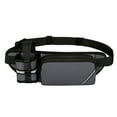 thumbnail image 1 of Hydration Running Waist Pack Water Bottle Holder Outdoor Fitness Belt for Hiking Gym Adjustable Lightweight Nylon Pack(Gray), 1 of 6