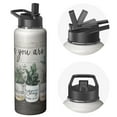 thumbnail image 1 of Hydration Solution Pro 40oz Farmhouse Themed Water Bottle Triple Walled Insulated Stainless Steel With Straw, 1 of 6