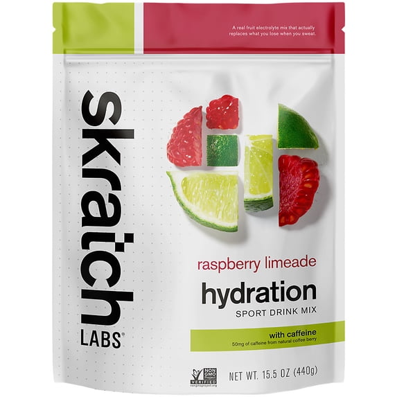 Hydration Sport Drink Mix with Caffeine - Raspberry Limeade (15.5 Oz. / 20 Servings)