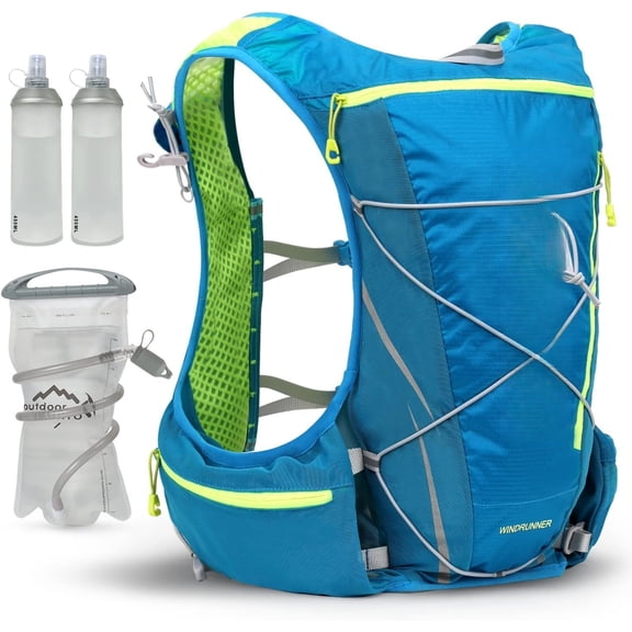 Hydration Vest Backpack,Lightweight Water Running Vest Pack with 1.5L Water Bladder Bag Daypack for Hiking Trail Running Cycling Race Marathon for Women Men