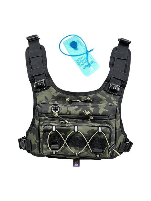 Hydration Vest Backpack with 2L Water Bladder, Water-Resistant Oxford Running Pack for Cycling, Hiking & Trail Running