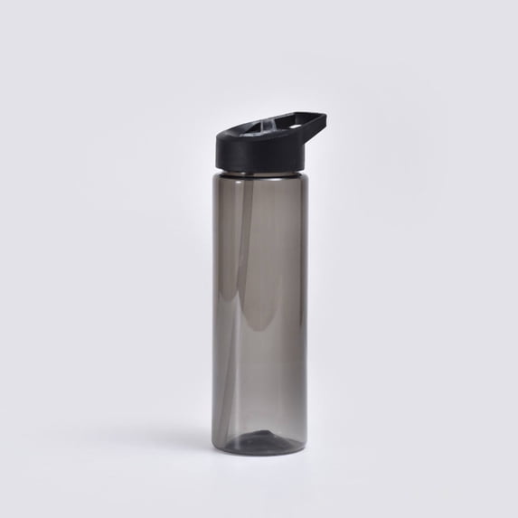 Hydration Water Bottle Portable Plastic With Handle, Black, 24oz, Pack of 1
