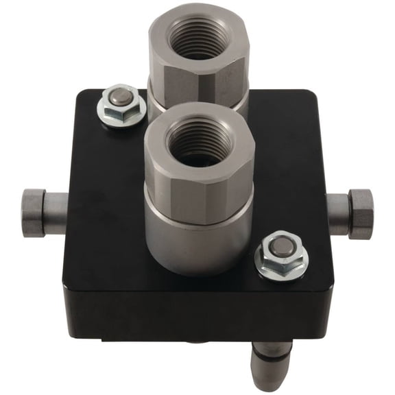 Hydraulic 2 Port Male Multi Port Coupler 1/2" NPT Thread Carbon Steel Heat Treated Compatible with LSQ Quick Connect Tractor Skid Steer Loader LSQ-DL2-04PF-G1/2 1555-3001 UNIVERSAL