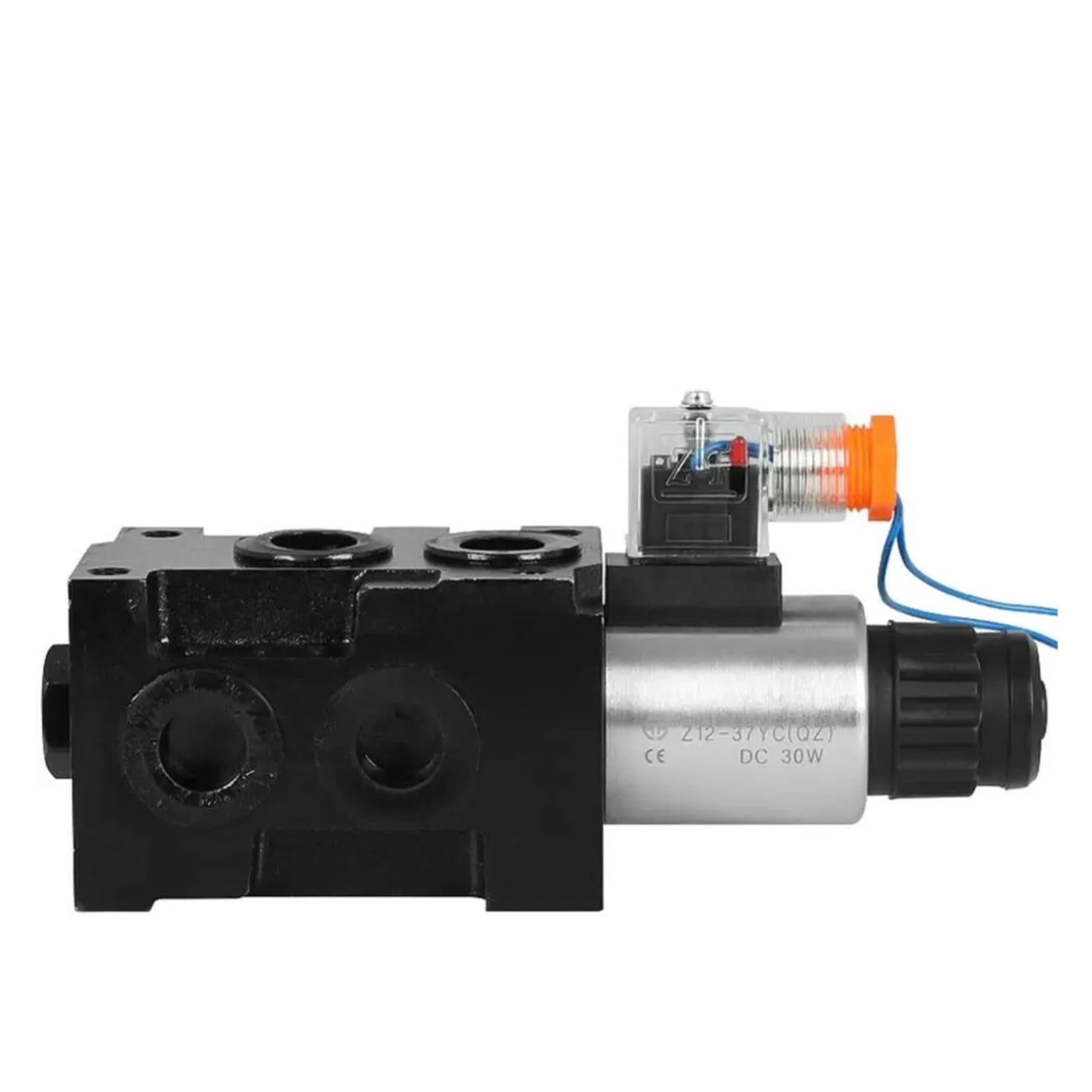Hydraulic Solenoid Flow Diverter Valve - 6-Port 2-Position, 50 LPM, 25 MPa, Stackable, G 3/8 Ports, 12V DC - View #11